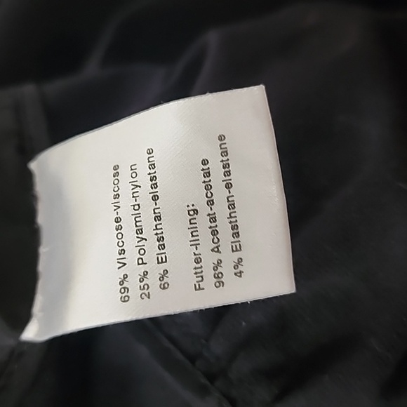 Akris Punto Black Velvet Polka Dot Blazer Jacket Size 10 - Picture 15 of 16